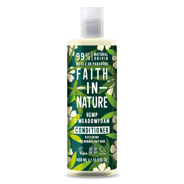 Faith In Nature Hemp and Meadowfoam Conditioner 400ml