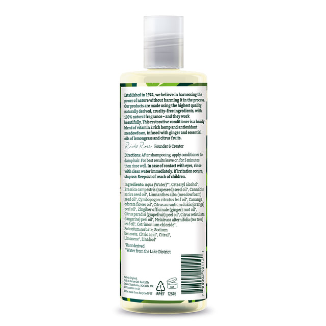 Natural conditioner for wavy hair with plant-based oils