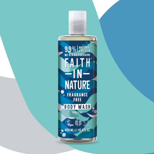 Natural unscented body wash for sensitive and delicate skin