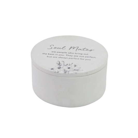 Splosh Engagement - Soul Mates Round Trinket Box